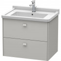 Тумба бетонно-серый матовый 67 см Duravit Brioso BR414100707