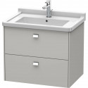 Тумба бетонно-серый матовый 67 см Duravit Brioso BR414101007