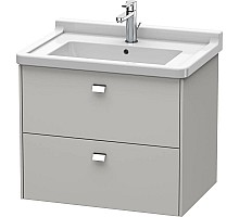 Тумба бетонно-серый матовый 67 см Duravit Brioso BR414101007