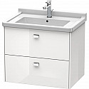 Тумба белый глянец 67 см Duravit Brioso BR414101022 Тумба белый глянец 67 см Duravit Brioso BR414101022