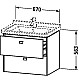 Заказать Тумба белый глянец 67 см Duravit Brioso BR414101022 в магазине сантехники Santeh-Crystal.ru