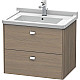 Купить Тумба серый дуб 67 см Duravit Brioso BR414101035 в магазине сантехники Santeh-Crystal.ru