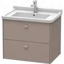Тумба базальт матовый 67 см Duravit Brioso BR414104343
