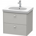 Тумба бетонно-серый матовый 62 см Duravit Brioso BR414500707