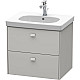 Купить Тумба бетонно-серый матовый 62 см Duravit Brioso BR414500707 в магазине сантехники Santeh-Crystal.ru