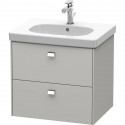 Тумба бетонно-серый матовый 62 см Duravit Brioso BR414501007