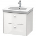 Тумба белый глянец 62 см Duravit Brioso BR414502222