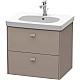 Купить Тумба базальт матовый 62 см Duravit Brioso BR414504343 в магазине сантехники Santeh-Crystal.ru