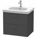 Тумба графит матовый 62 см Duravit Brioso BR414504949