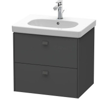 Тумба графит матовый 62 см Duravit Brioso BR414504949
