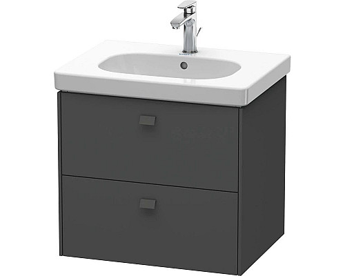 Приобрести Тумба графит матовый 62 см Duravit Brioso BR414504949 в магазине сантехники Santeh-Crystal.ru