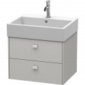 Тумба бетонно-серый матовый 58,4 см Duravit Brioso BR415300707