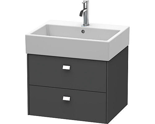 Купить Тумба графит матовый 58,4 см Duravit Brioso BR415301049 в магазине сантехники Santeh-Crystal.ru