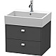 Купить Тумба графит матовый 58,4 см Duravit Brioso BR415301049 в магазине сантехники Santeh-Crystal.ru