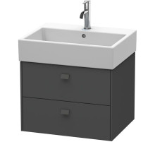 Тумба графит матовый 58,4 см Duravit Brioso BR415304949