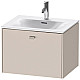 Купить Тумба тауп матовый 62 см Duravit Brioso BR421009191 в магазине сантехники Santeh-Crystal.ru