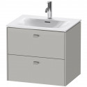 Тумба бетонно-серый матовый 62 см Duravit Brioso BR431000707
