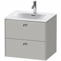 Тумба бетонно-серый матовый 62 см Duravit Brioso BR431001007
