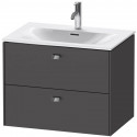 Тумба графит матовый 72 см Duravit Brioso BR431101049