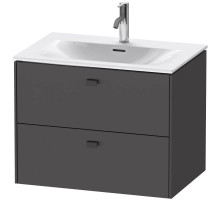Тумба графит матовый 72 см Duravit Brioso BR431104949