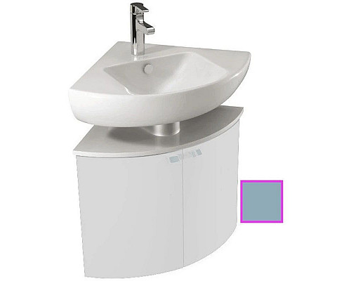 Заказать Угловая тумба аквамарин матовый 67,9 см Jacob Delafon Odeon Up EB864-M43 в магазине сантехники Santeh-Crystal.ru