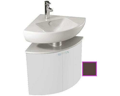 Купить Угловая тумба ледяной коричневый глянец 67,9 см Jacob Delafon Odeon Up EB864-N23 в магазине сантехники Santeh-Crystal.ru