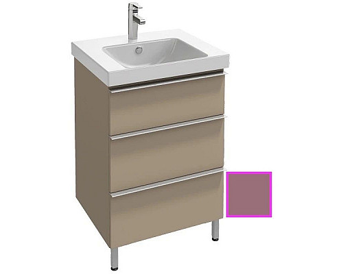 Купить Тумба нежно-розовый матовый 57 см Jacob Delafon Odeon Up EB990-M71 в магазине сантехники Santeh-Crystal.ru