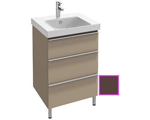 Заказать Тумба ледяной коричневый глянец 57 см Jacob Delafon Odeon Up EB990-N23 в магазине сантехники Santeh-Crystal.ru