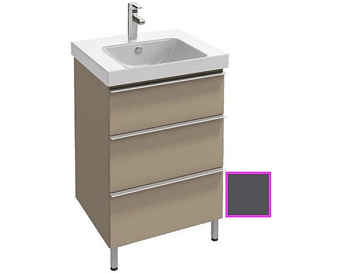 Приобрести Тумба серый антрацит 57 см Jacob Delafon Odeon Up EB990-N14 в магазине сантехники Santeh-Crystal.ru