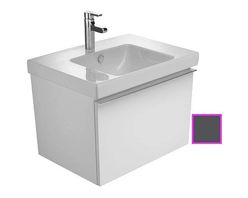 Приобрести Тумба серый антрацит глянец 67 см Jacob Delafon Odeon Up EB860-442 в магазине сантехники Santeh-Crystal.ru