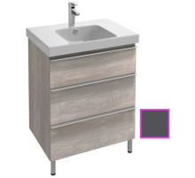 Тумба серый антрацит глянец 67 см Jacob Delafon Odeon Up EB992-442