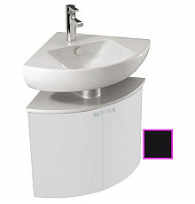 Угловая тумба черный глянец 67,9 см Jacob Delafon Odeon Up EB864-274