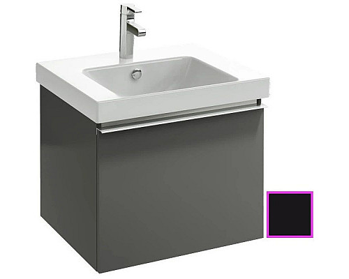 Купить Тумба черный глянец 57 см Jacob Delafon Odeon Up EB877-274 в магазине сантехники Santeh-Crystal.ru