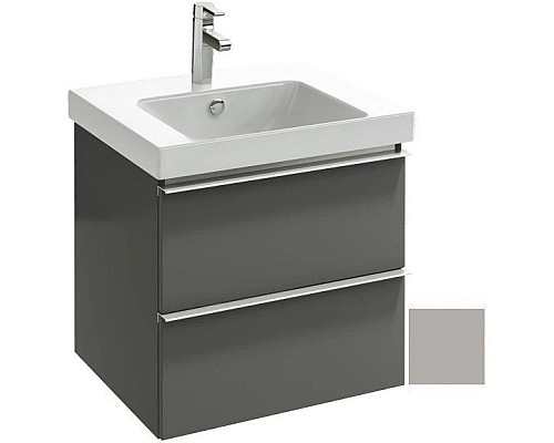 Приобрести Тумба серый титан глянец 57 см Jacob Delafon Odeon Up EB878-N21 в магазине сантехники Santeh-Crystal.ru