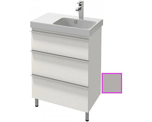 Заказать Тумба серый титан глянец 62 см Jacob Delafon Odeon Up EB991D-N21 в магазине сантехники Santeh-Crystal.ru