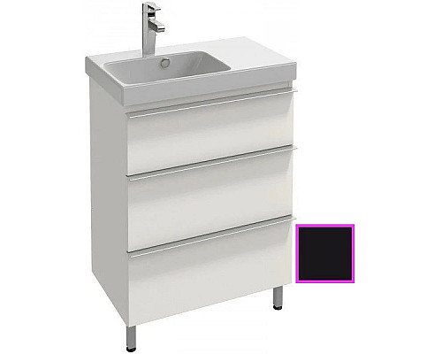 Приобрести Тумба черный глянец 62 см Jacob Delafon Odeon Up EB991G-274 в магазине сантехники Santeh-Crystal.ru