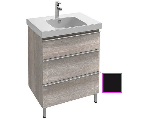 Купить Тумба черный матовый 67 см Jacob Delafon Odeon Up EB992-M61 в магазине сантехники Santeh-Crystal.ru