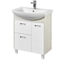 Тумба с раковиной белый глянец/дуб сомерсет 71,5 см Акватон Бекка 1A2087K1BAC20