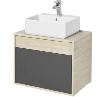 Тумба серый графит/дуб орегон 65 см Акватон Лофт Урбан 1A254001LQX60