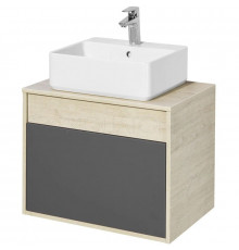 Тумба серый графит/дуб орегон 65 см Акватон Лофт Урбан 1A254001LQX60