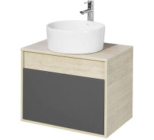 Тумба с раковиной серый графит/дуб орегон 65 см Акватон Лофт Урбан 1A2540K3LQX60