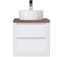 Тумба белый глянец 60 см Jorno Wood Wood.01.60/P/W + Wood.06.60/DW