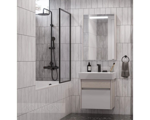 Приобрести Тумба белый глянец/ясень фабрик 54 см Акватон Верди 1A206701VDAV0 в магазине сантехники Santeh-Crystal.ru