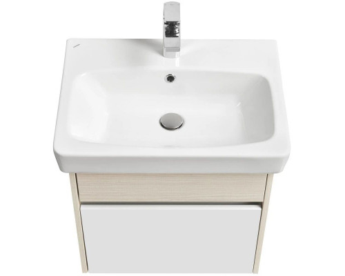Приобрести Тумба белый глянец/ясень фабрик 54 см Акватон Верди 1A206701VDAV0 в магазине сантехники Santeh-Crystal.ru