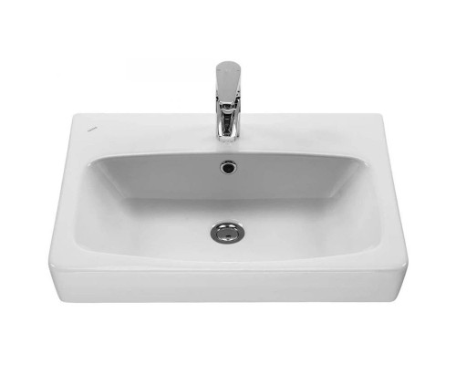 Заказать Тумба с раковиной белый глянец/серый кашемир 55 см Акватон Скай 1A2381K1SY010 в магазине сантехники Santeh-Crystal.ru