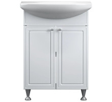 Тумба с раковиной белый глянец 60 см Damixa Palace One M41-FSX0601WG-WCC060