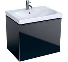Тумба черный глянец/черный матовый 64 см Geberit Acanto 500.610.16.1
