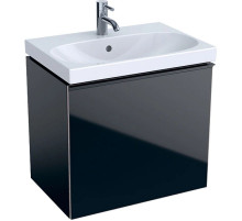 Тумба черный глянец/черный матовый 59,5 см Geberit Acanto 500.614.16.1