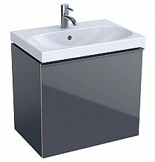 Тумба темно-серый глянец/темно-серый матовый 59,5 см Geberit Acanto 500.614.JK.2