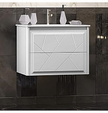 Тумба с раковиной белый матовый 71 см Opadiris Луиджи